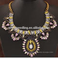 2016 New Style black crystal gold choker necklace